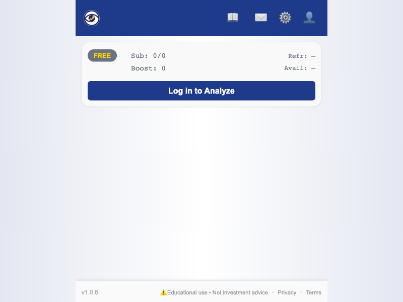 ChartLense Sidebar Interface